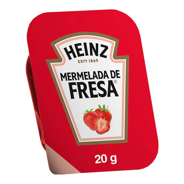 HEINZ MERMELADA DE FRESA 120 PZAS DE 20 G