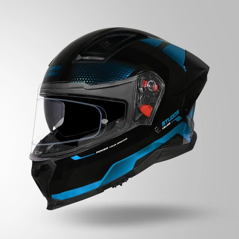 STUDDS HELIOS ASPHALT BLACK N1 TEAL BLUE CHROME C/V (L) STUDDS HELIOS ASPHALT BLACK N1 TEAL BLUE CHROME C/V (L)