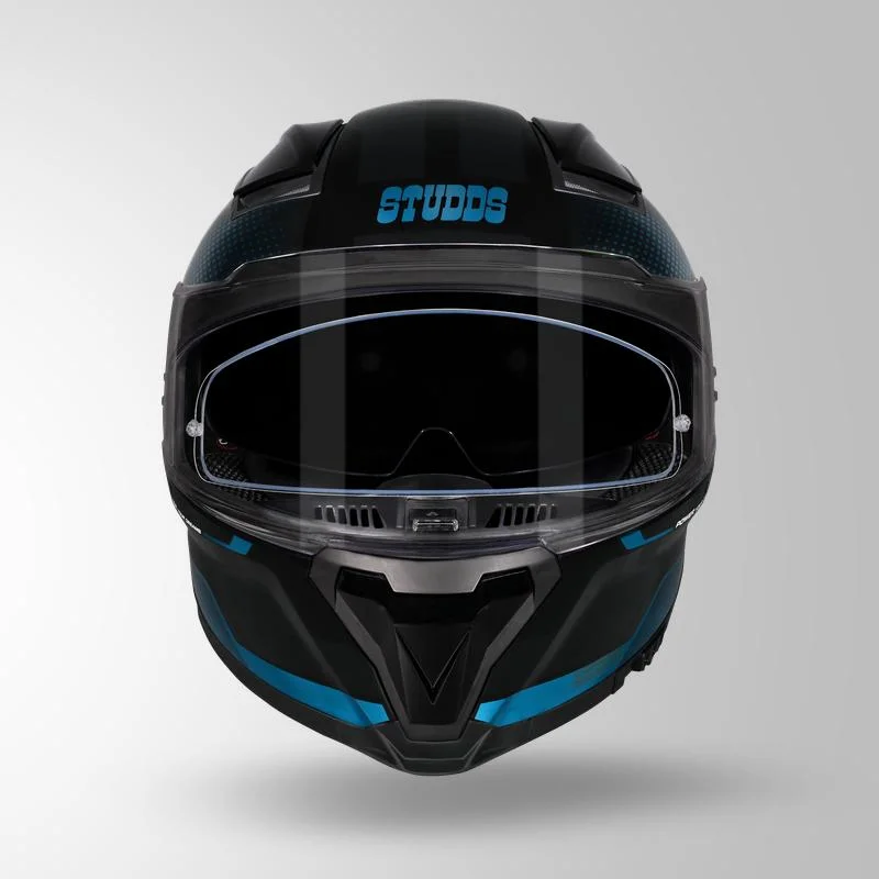 STUDDS HELIOS ASPHALT BLACK N1 TEAL BLUE CHROME C/V (L) STUDDS HELIOS ASPHALT BLACK N1 TEAL BLUE CHROME C/V (L)