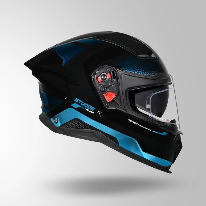 STUDDS HELIOS ASPHALT BLACK N1 TEAL BLUE CHROME C/V (L) STUDDS HELIOS ASPHALT BLACK N1 TEAL BLUE CHROME C/V (L)