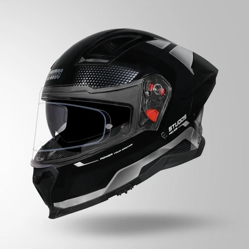 STUDDS HELIOS ASPHALT BLACK N6 SILVER CHROME C/V (XL) STUDDS HELIOS ASPHALT BLACK N6 SILVER CHROME C/V (XL)