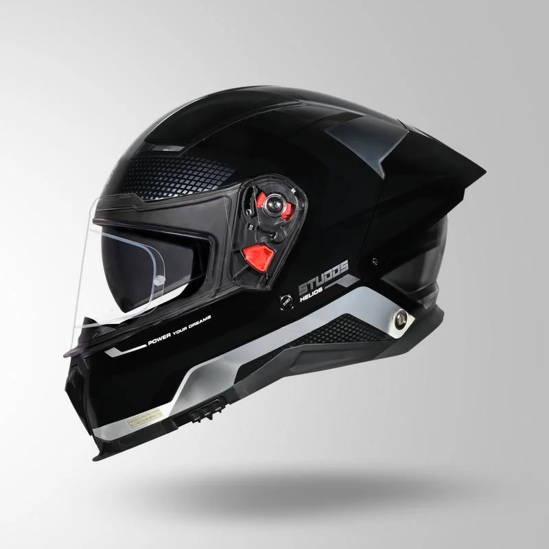 STUDDS HELIOS ASPHALT BLACK N6 SILVER CHROME C/V (XL) STUDDS HELIOS ASPHALT BLACK N6 SILVER CHROME C/V (XL)