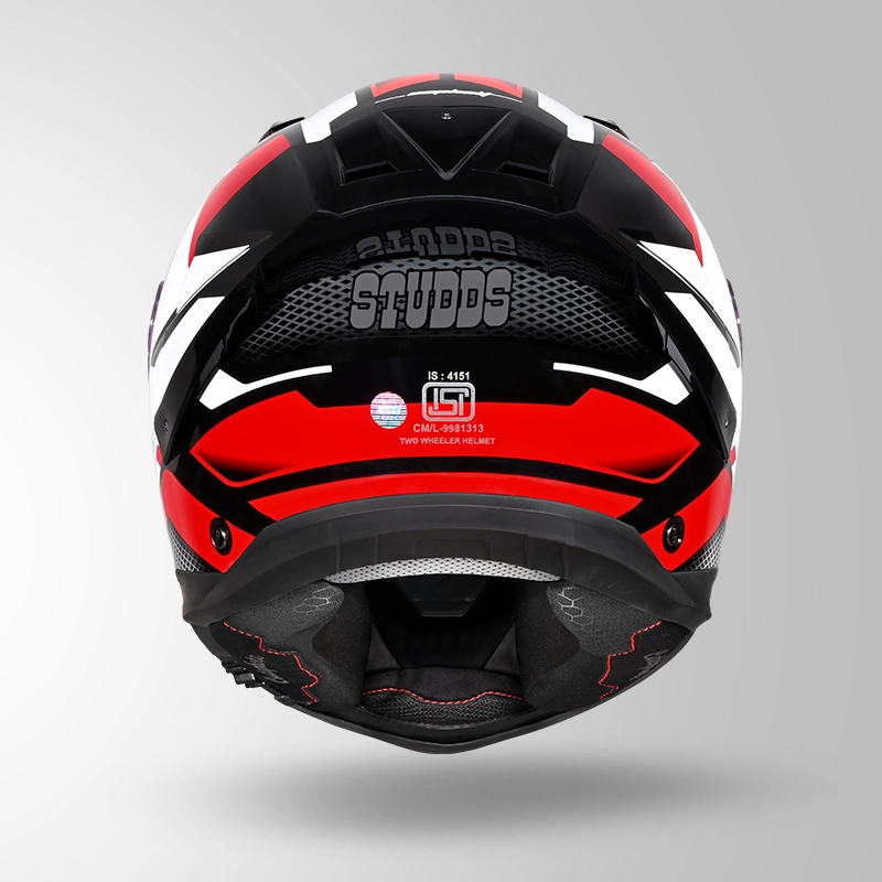 STUDDS HELIOS D1 ASPHALT BLACK N2 RED CHROME C/V (XL) STUDDS HELIOS D1 ASPHALT BLACK N2 RED CHROME C/V (XL)