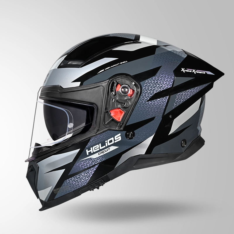STUDDS HELIOS D2 CIRCUIT BLACK CHAMELEON GREY/PINK N4 GREY D/V (M)