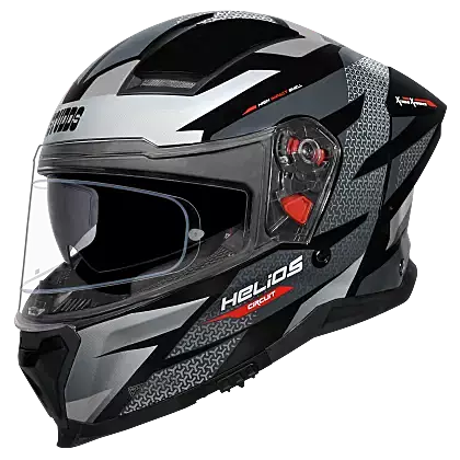 STUDDS HELIOS D2 CIRCUIT MATT BLACK N4 GREY D/V (XL)
