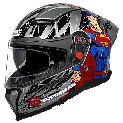 STUDDS HELIOS SUPERMAN SILVER N1 BLUE C/V (XL)