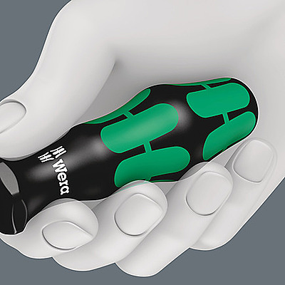 WERA 05105650001, 334/6 Rack Screwdriver set Kraftform Plus Lasertip and rack, 6 pieces