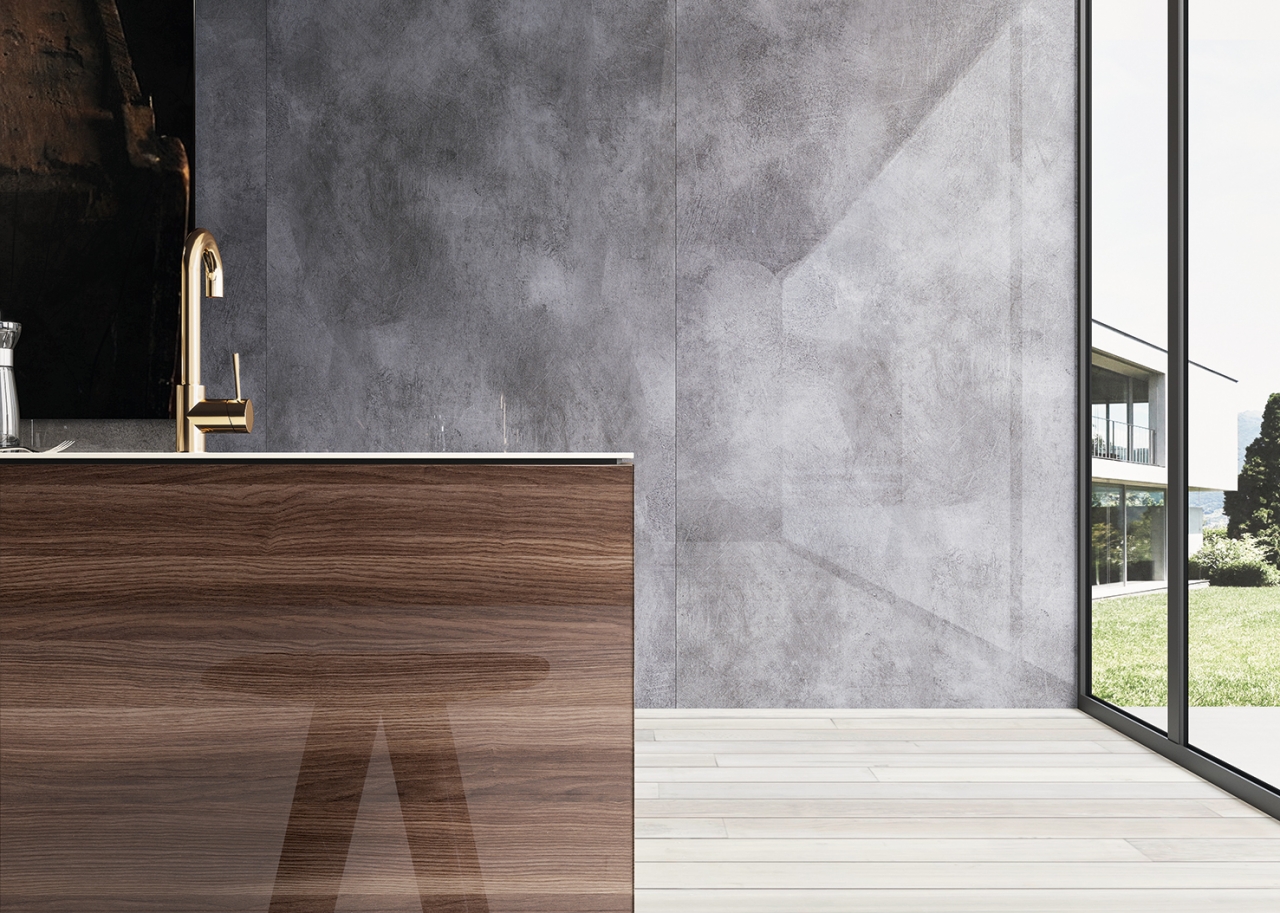 ONE SKIN PANELS-NATURAL CEMENT/HIGH GLOSS/18MM