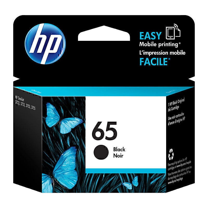 #65 Black Original HP Inkjet Cartridge