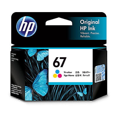 HP #67 Tri Colour Original Ink Cartridges