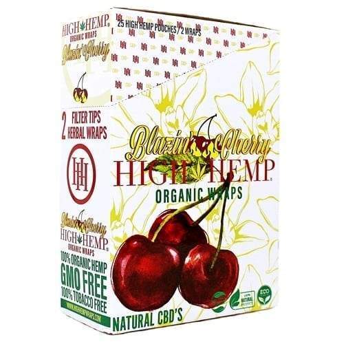 HIGH HEMP BLAZIN CHERRY WRAPS