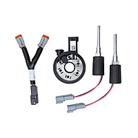 FASS HK1003U heater disk, two electric probes and Y-connector close-up