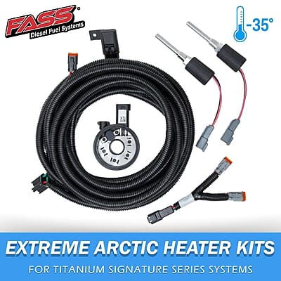 FASS Extreme Arctic Heater Kit graphic for Titanium Signature Series fuel systems FASS Extreme Arctic Heater Kit graphic for Titanium Signature Series fuel systems