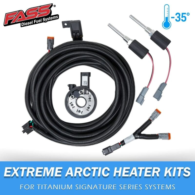 FASS Extreme Arctic Heater Kit graphic for Titanium Signature Series fuel systems