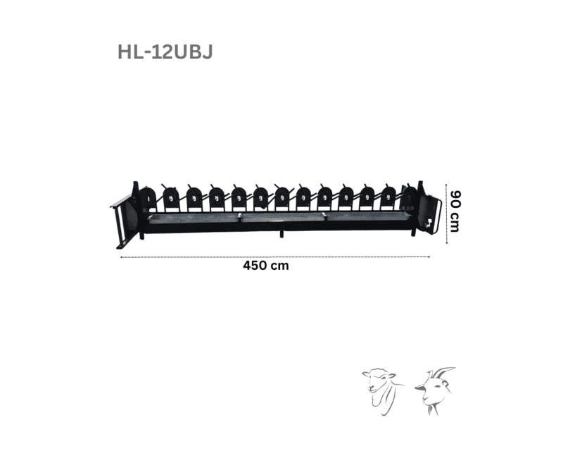 Milking Headlock - 12 Unit - Neck 9.5 cm