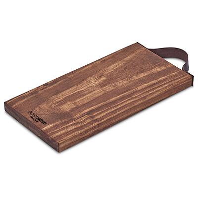 Serendipio Small Team Time Wooden Tray with Leather Strap
