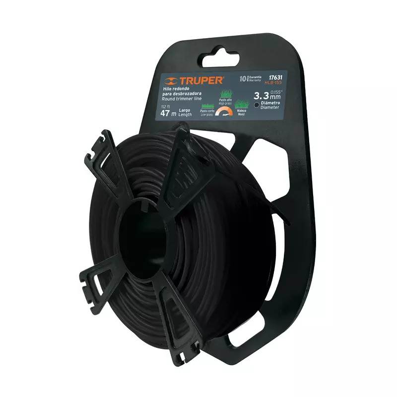 Blíster con 34 m de hilo redondo 3.7 mm para desbrozadora - HLB-155 / 17631