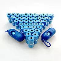 Biodegradable Dog Waste Bags with Bone-Shaped Dispenser - 50 Rolls