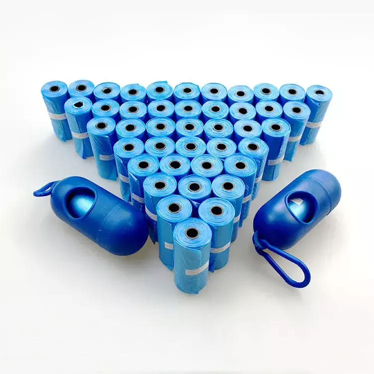 Biodegradable Dog Waste Bags with Bone-Shaped Dispenser - 50 Rolls