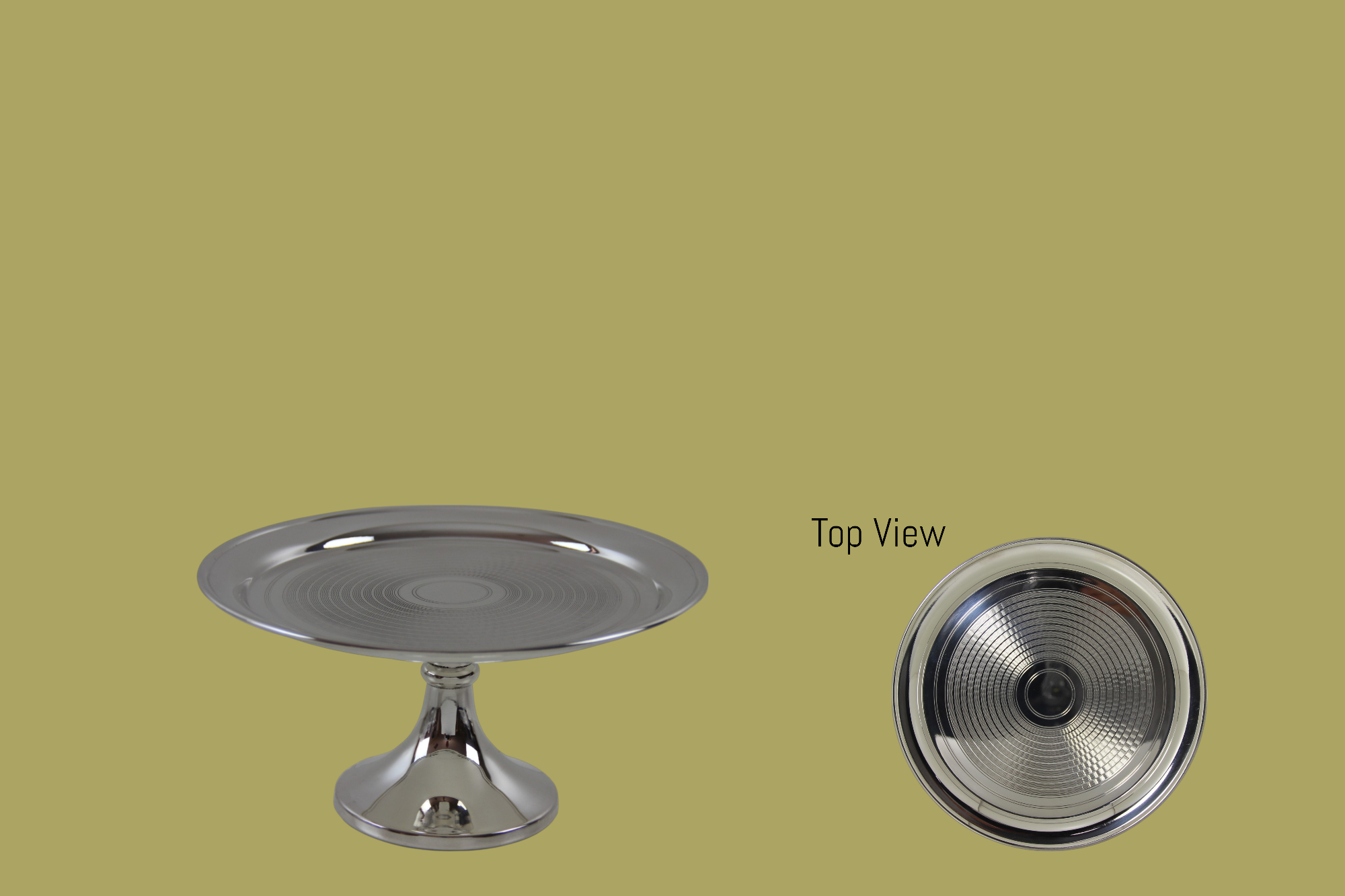 12" Engine Turned Tazza English Silver Plate. SKU #: HOT526. 12" Engine Turned Tazza English Silver Plate. SKU #: HOT526.