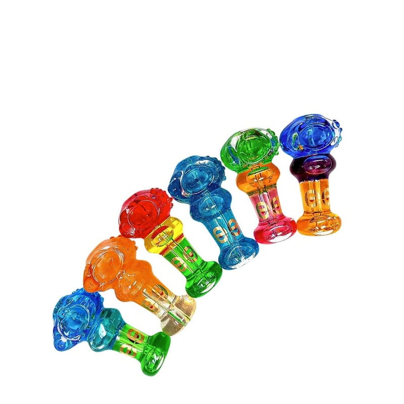 CHEECH 4” TRIPLE GLYCERIN HANDPIPE ASSORTED COLORS