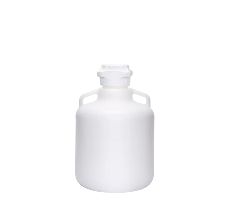 EZLabpure™ 10 L Round Carboy, HDPE, Foxx 83B VersaCap, 1/EA