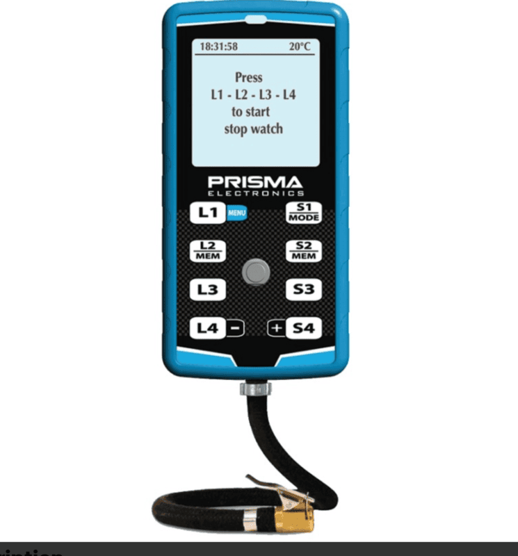 Tires Pressure Gauge Digital Hiprema 4X EVO + PYROMETER INFRARED + STOPWATCH COMPLETE!