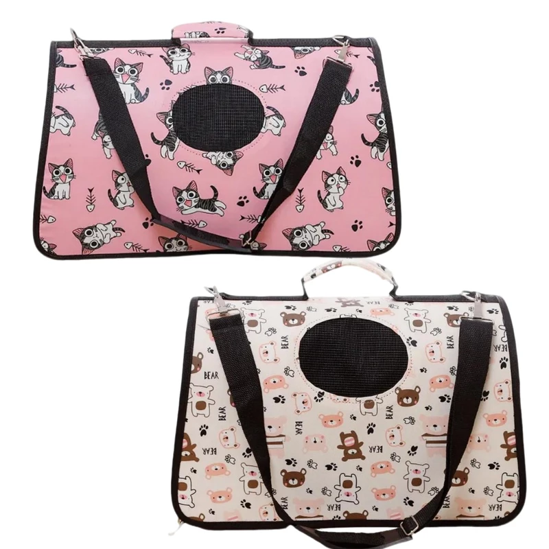 Cute Print Soft Pet Travel Shoulder Carrier Bag
