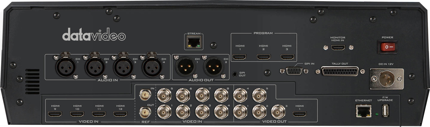 DATAVIDEO HS-3200 -  HD 12-Channel HD Portable Video Streaming Studio
