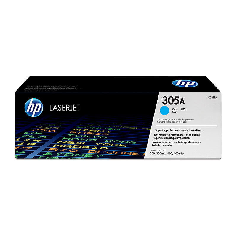 HP #305A Cyan Original Toner Cartridges CE411A
