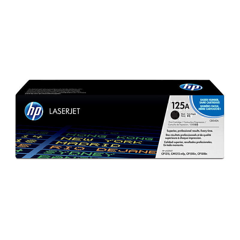 HP #125A Black Original Toner Cartridges CB540A