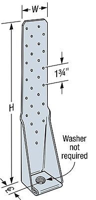 Simpson Strong-Tie Wood Conn - Holdown & Tension Ties - Tension Tie HTT Simpson Strong-Tie Wood Conn - Holdown & Tension Ties - Tension Tie HTT