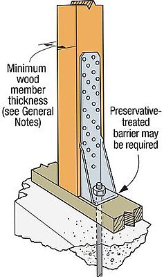 Simpson Strong-Tie Wood Conn - Holdown & Tension Ties - Tension Tie HTT Simpson Strong-Tie Wood Conn - Holdown & Tension Ties - Tension Tie HTT