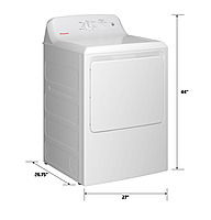Hotpoint® HTX26EASWWW 6.2 cu. ft. Capacity  Electric Dryer with Up To 120 ft. Venting