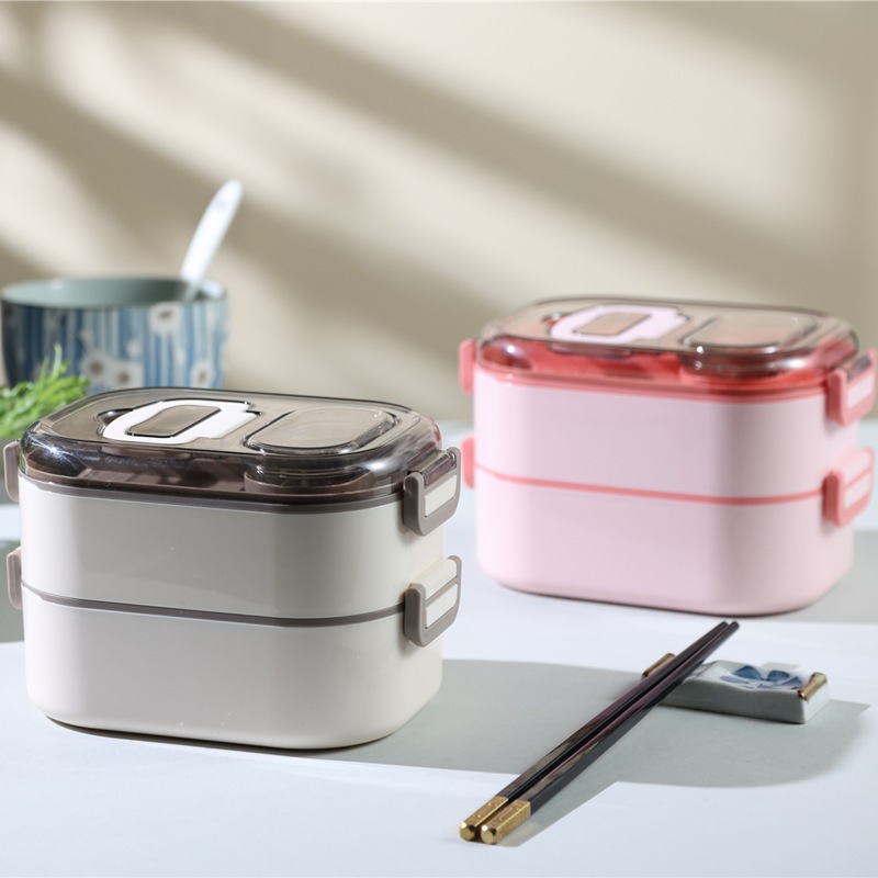 MULTIFUNCTIONAL 2 LAYERS STAINLESS INNER LUNCH BOX