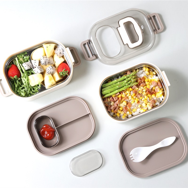 MULTIFUNCTIONAL 2 LAYERS STAINLESS INNER LUNCH BOX