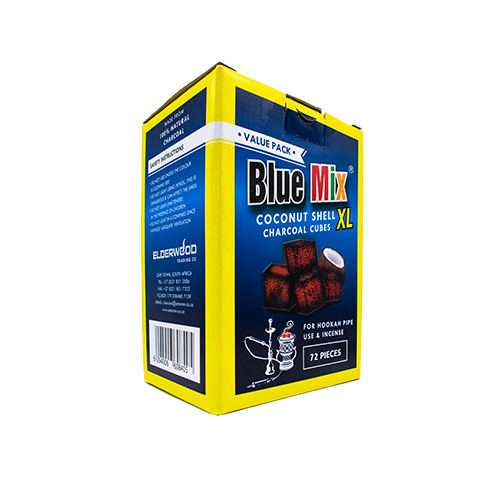 Hookah Coal BlueMix Coconut 1kg - 72 Cubes