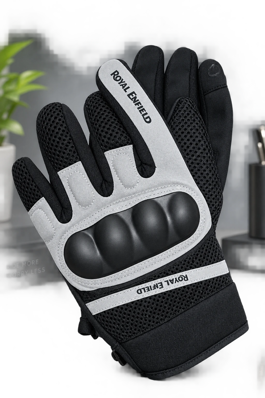 ROYAL ENFIELD HUSTLE GLOVES V2 DARK GREY L