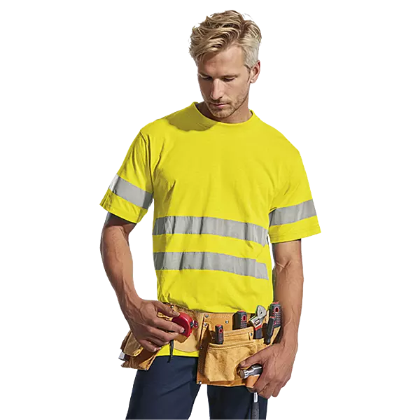150g Poly Cotton Safety T-Shirt with tape