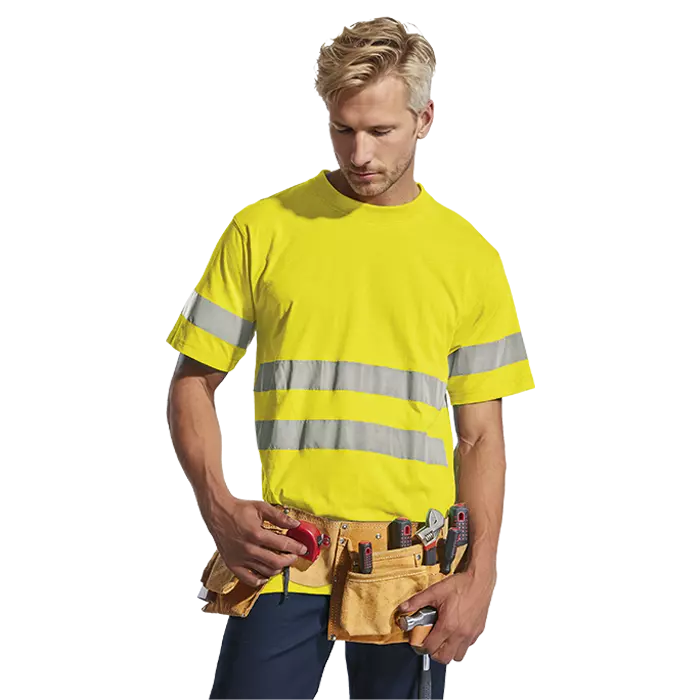 150g Poly Cotton Safety T-Shirt with tape
