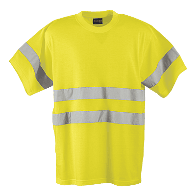 150g Poly Cotton Safety T-Shirt with tape