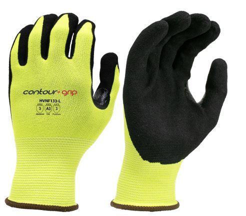 13 Gauge Nylon Glove with Sandy Nitrile Coated Palm