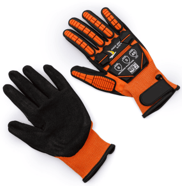 Hi-Vis Orange 21G A9 Impact 2 Sandy Nitrile,Velcor