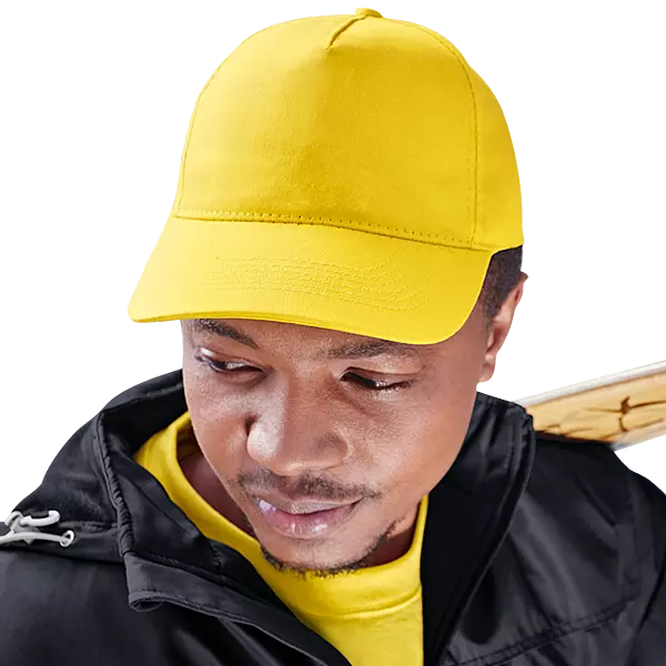 5 Panel Cotton with Hard Front Cap