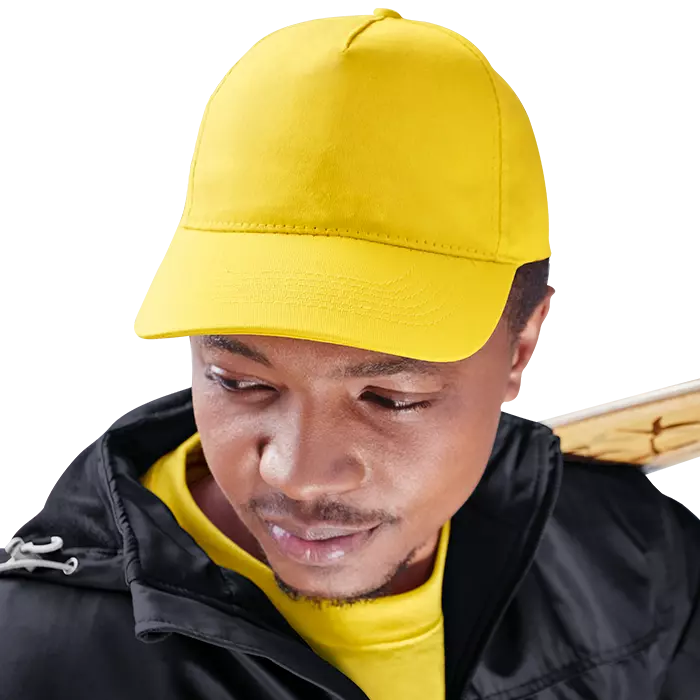 5 Panel Cotton with Hard Front Cap