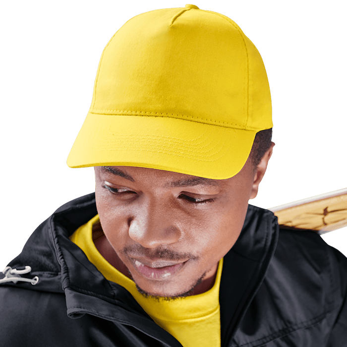 5 Panel Cotton with Hard Front Cap
