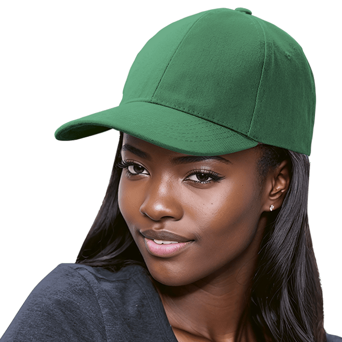 6 Panel Brushed Cotton Cap