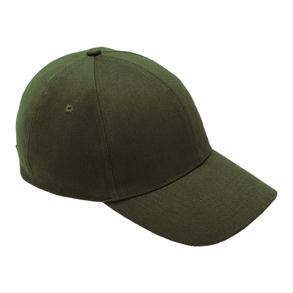 6 Panel Brushed Cotton Cap