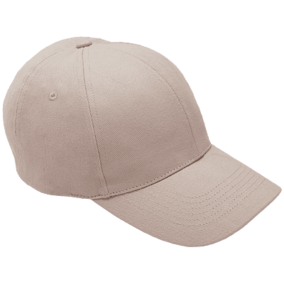 6 Panel Brushed Cotton Cap
