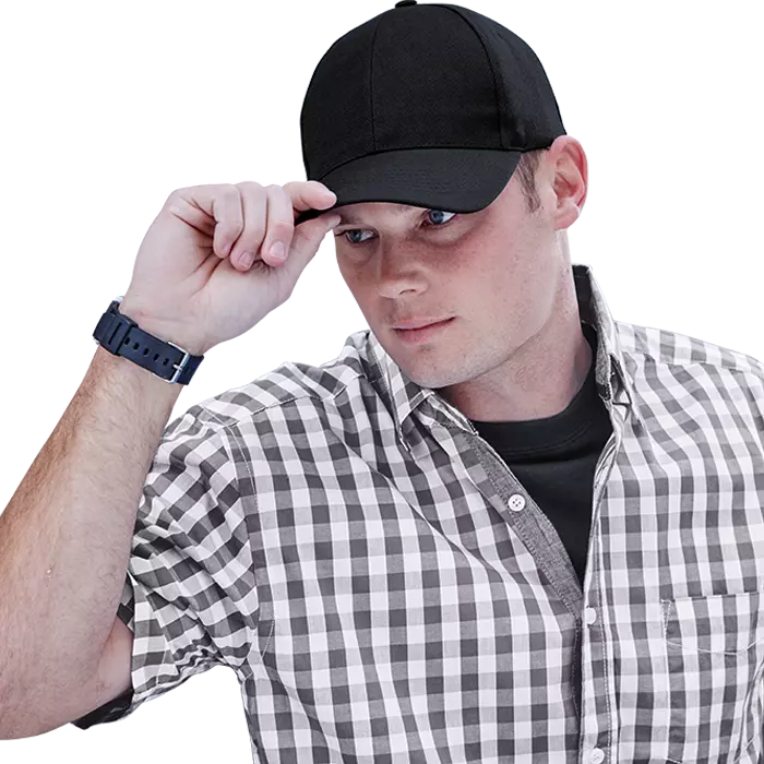 6 Panel Raven Cap